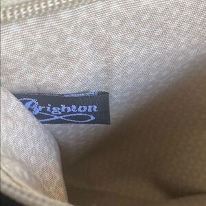 Brighton Bria Croco Embossed Leather Bag Size 10” x 6.75” x 2” approximately.